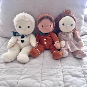 Olli Ella Dinky Dinkums Jolly Dollys Lot of 3 Limited Edition Dolls